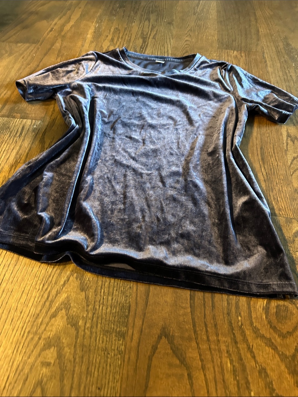 Old Navy Velvet Short-Sleeve Tee - Navy Blue